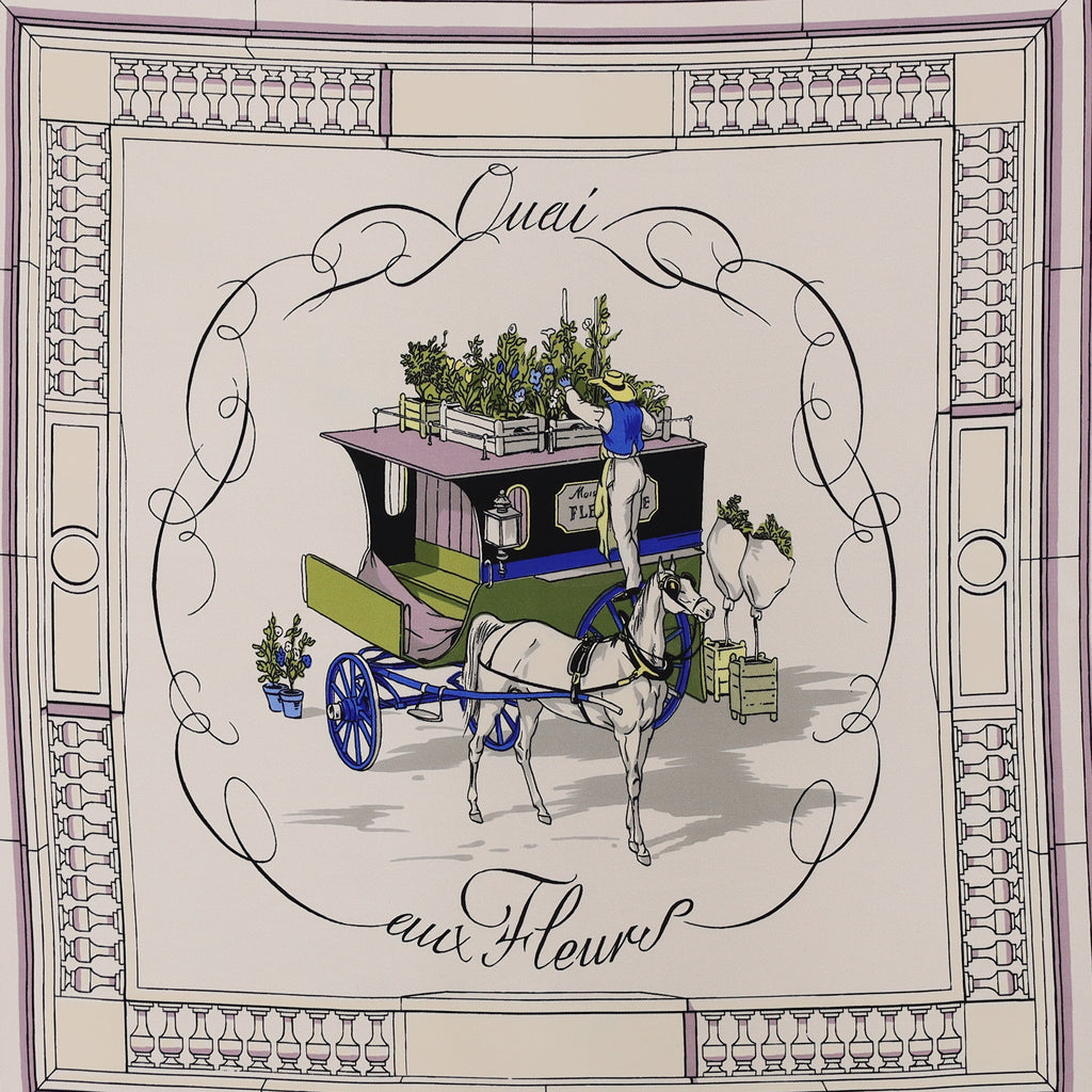 Quai aux Fleurs Hermès Silk Scarf