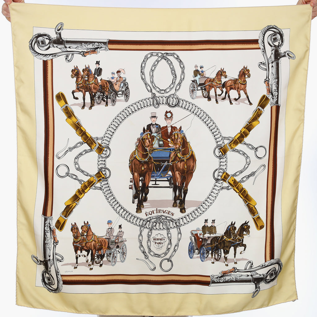 Hermès Équipages Silk Scarf