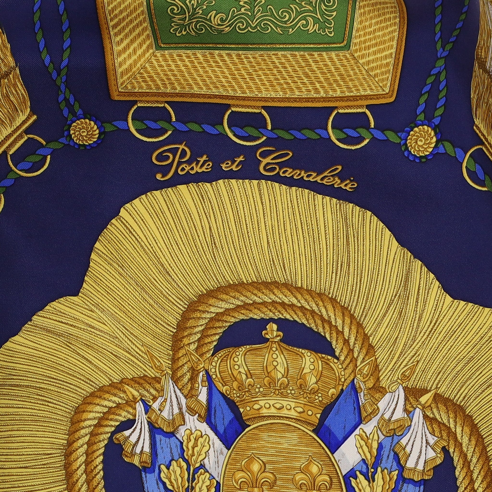 Hermès Poste et Cavalerie Vintage Silk Scarf