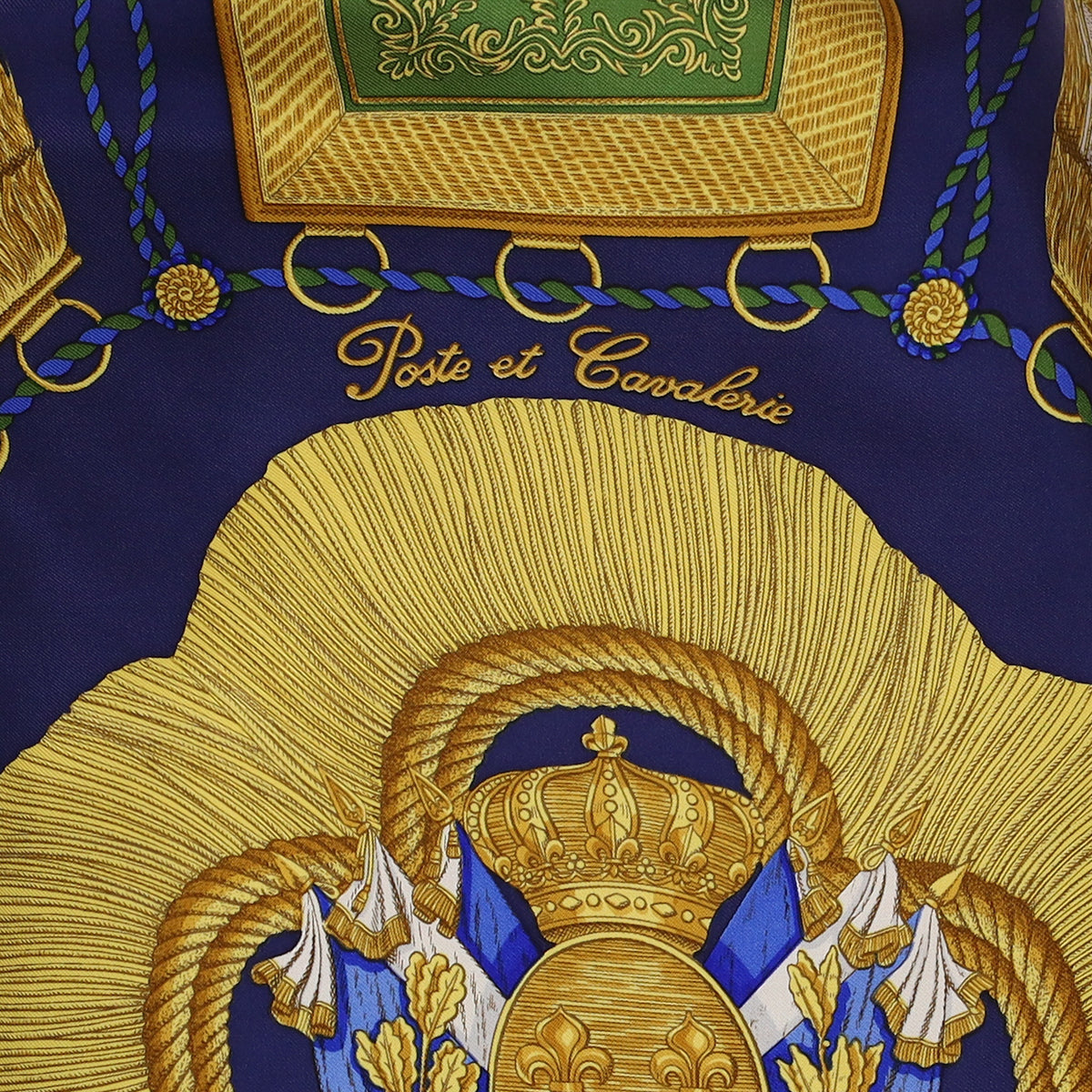 Hermès Poste et Cavalerie Vintage Silk Scarf