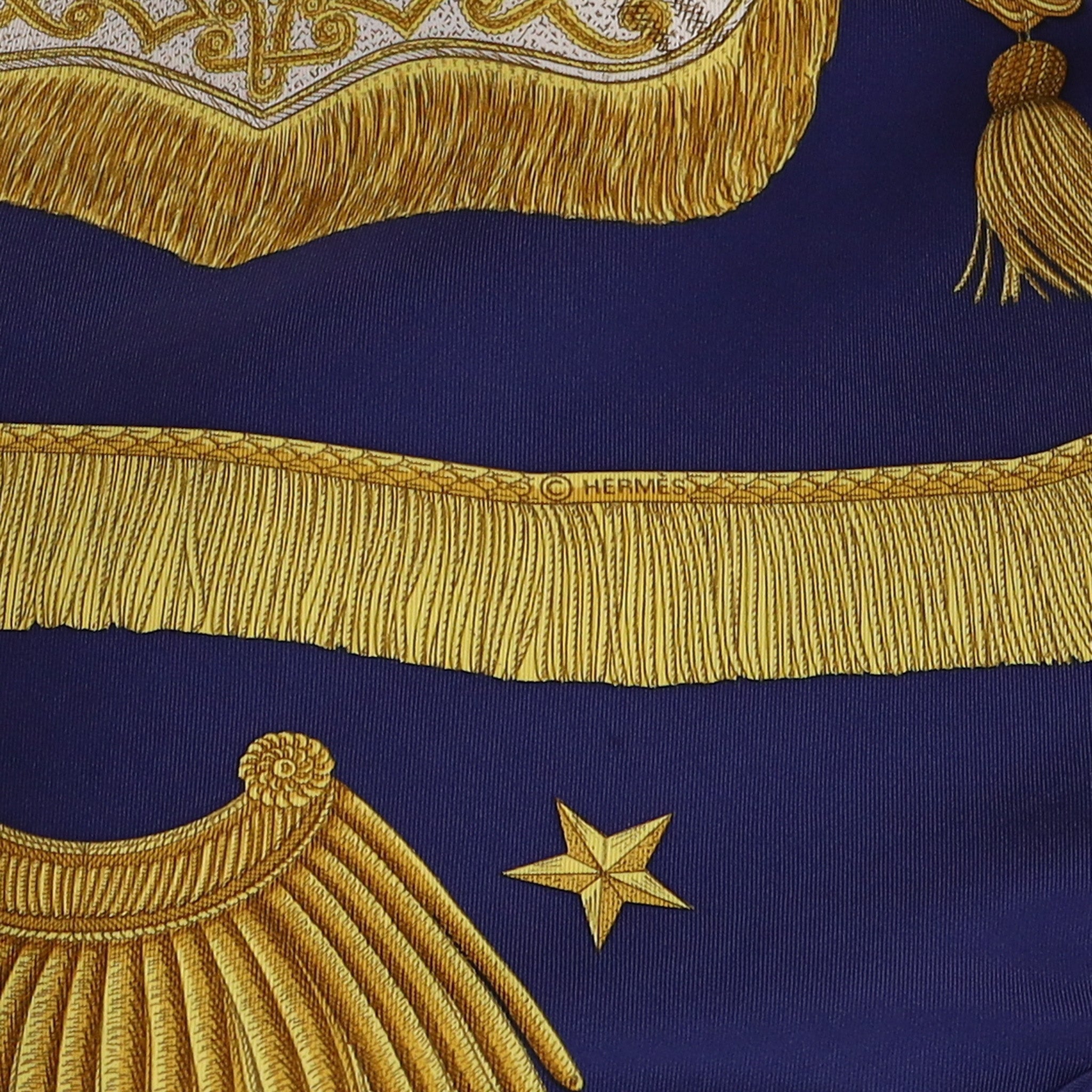 Hermès Poste et Cavalerie Vintage Silk Scarf