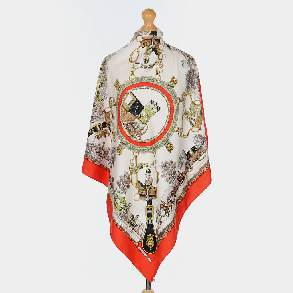 Hermès Grands Attelages Silk Scarf