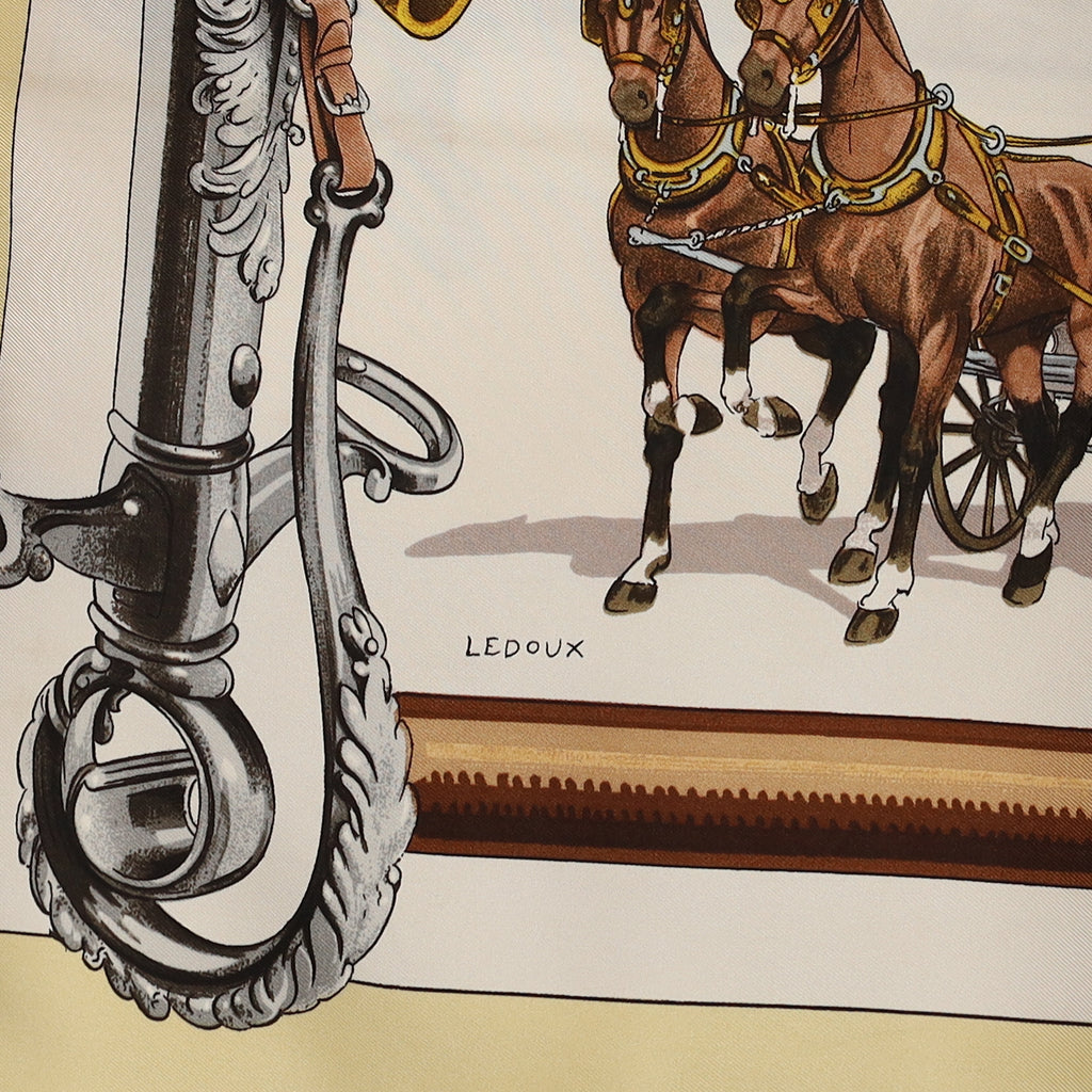 Hermès Équipages Silk Scarf