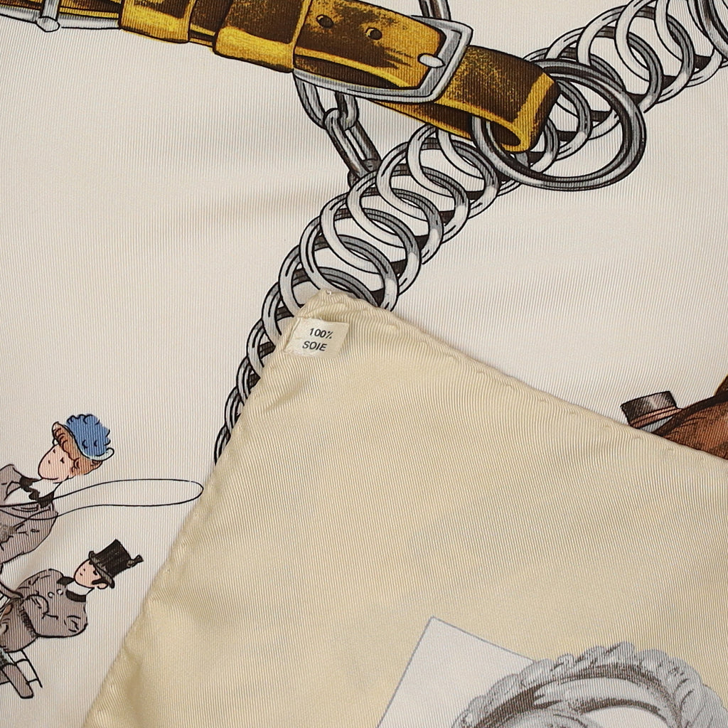 Hermès Équipages Silk Scarf