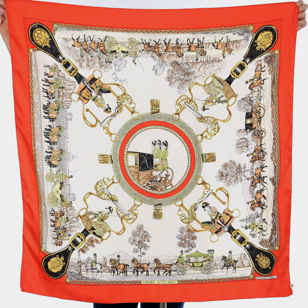 Hermès Grands Attelages Silk Scarf