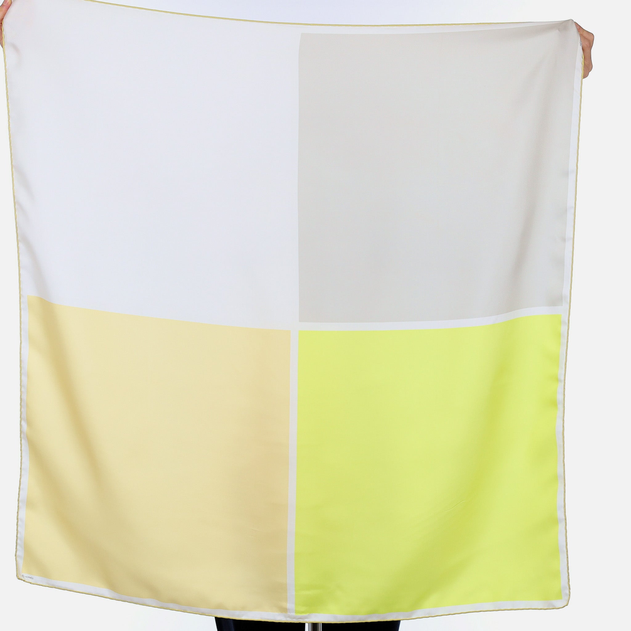 Hermès Colour Block Silk Scarf
