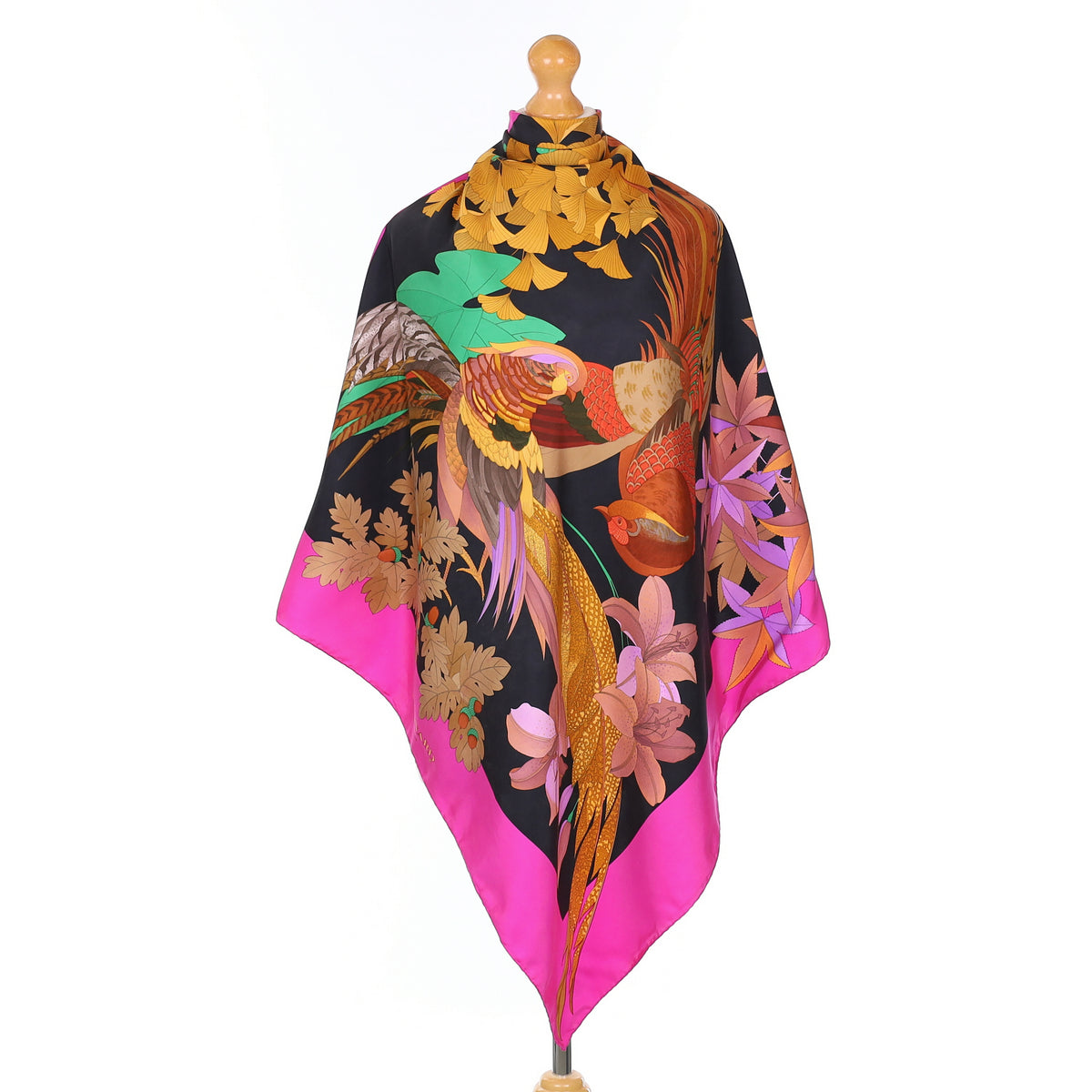 Leonard Bright Botanical Vintage Silk Scarf