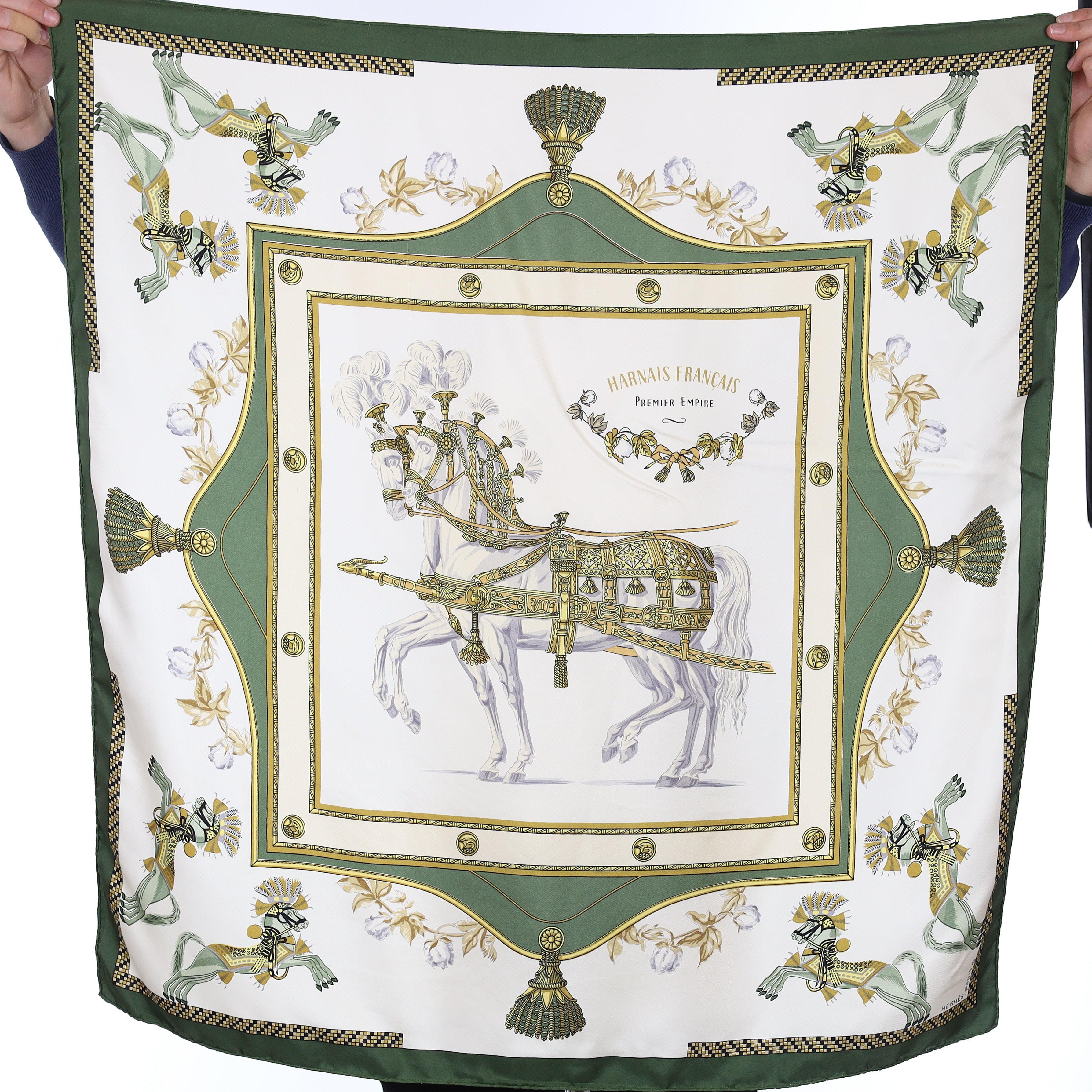 Hermès Harnais Français Silk Scarf