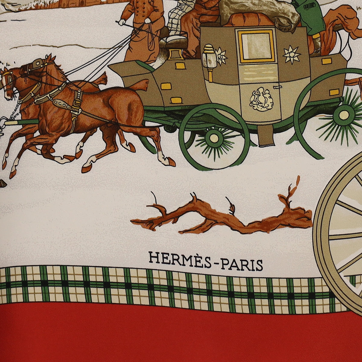 L'Hiver en Poste Hermès Silk Scarf