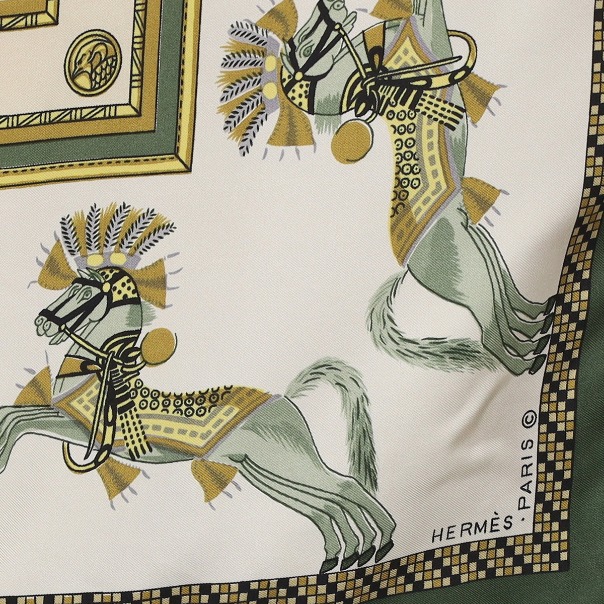 Hermès Harnais Français Silk Scarf