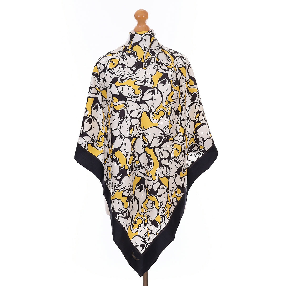 Brand New Boxed Chopard Elephant Design Silk Scarf