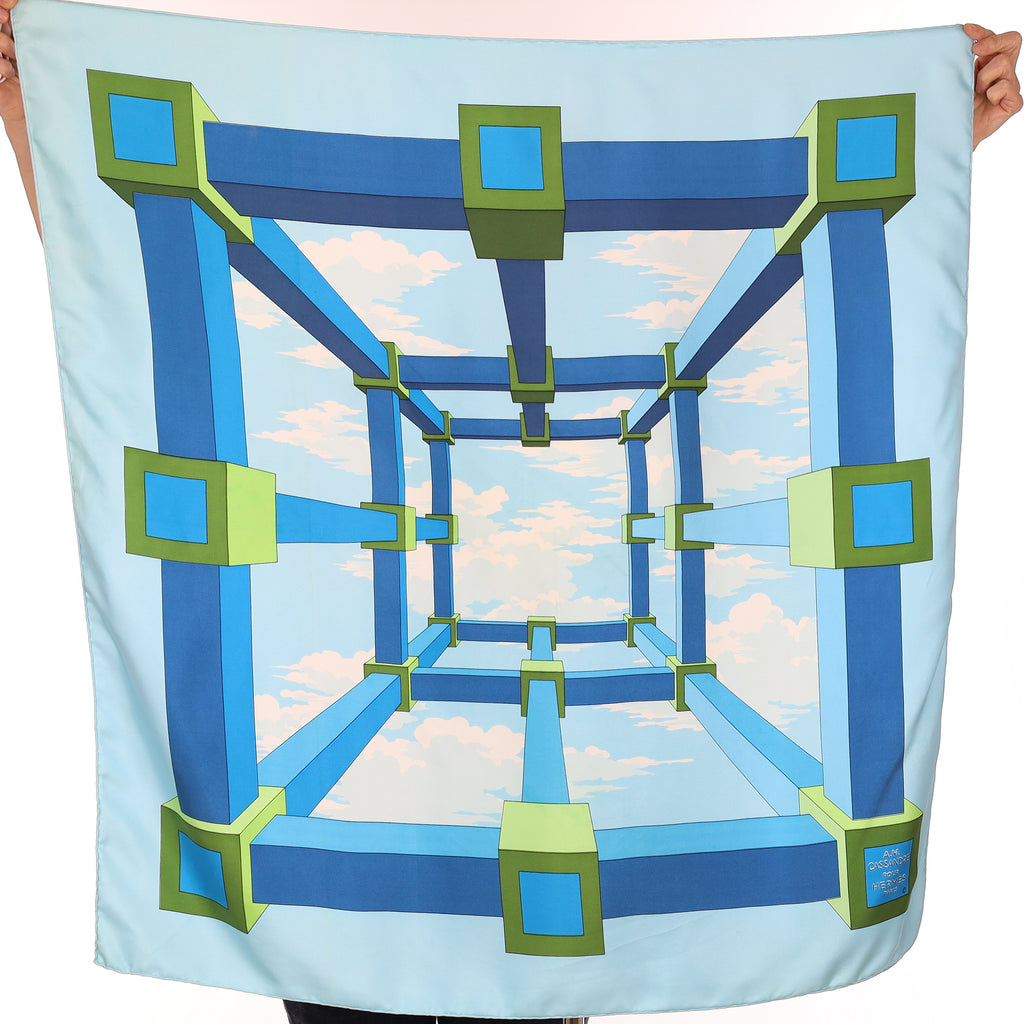 Hermès Perspective Silk Scarf