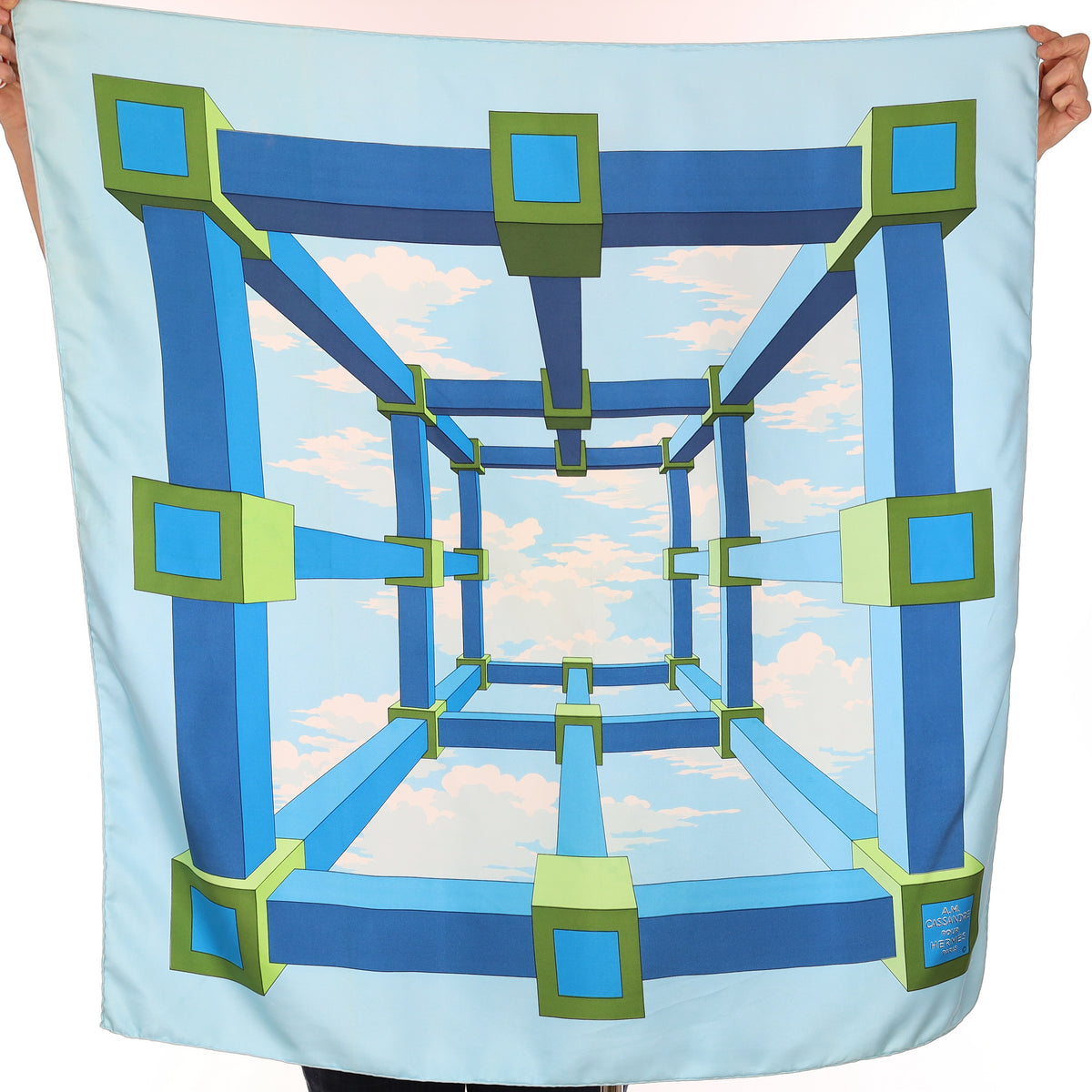 Hermès Perspective Silk Scarf