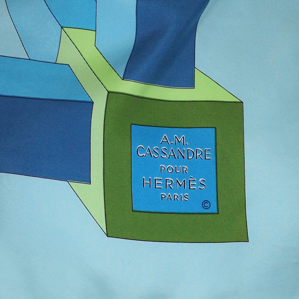 Hermès Perspective Silk Scarf