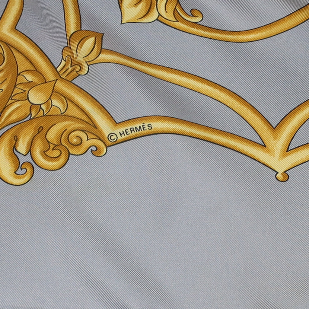 Hermès Les Chevaux des Moghols Silk Scarf