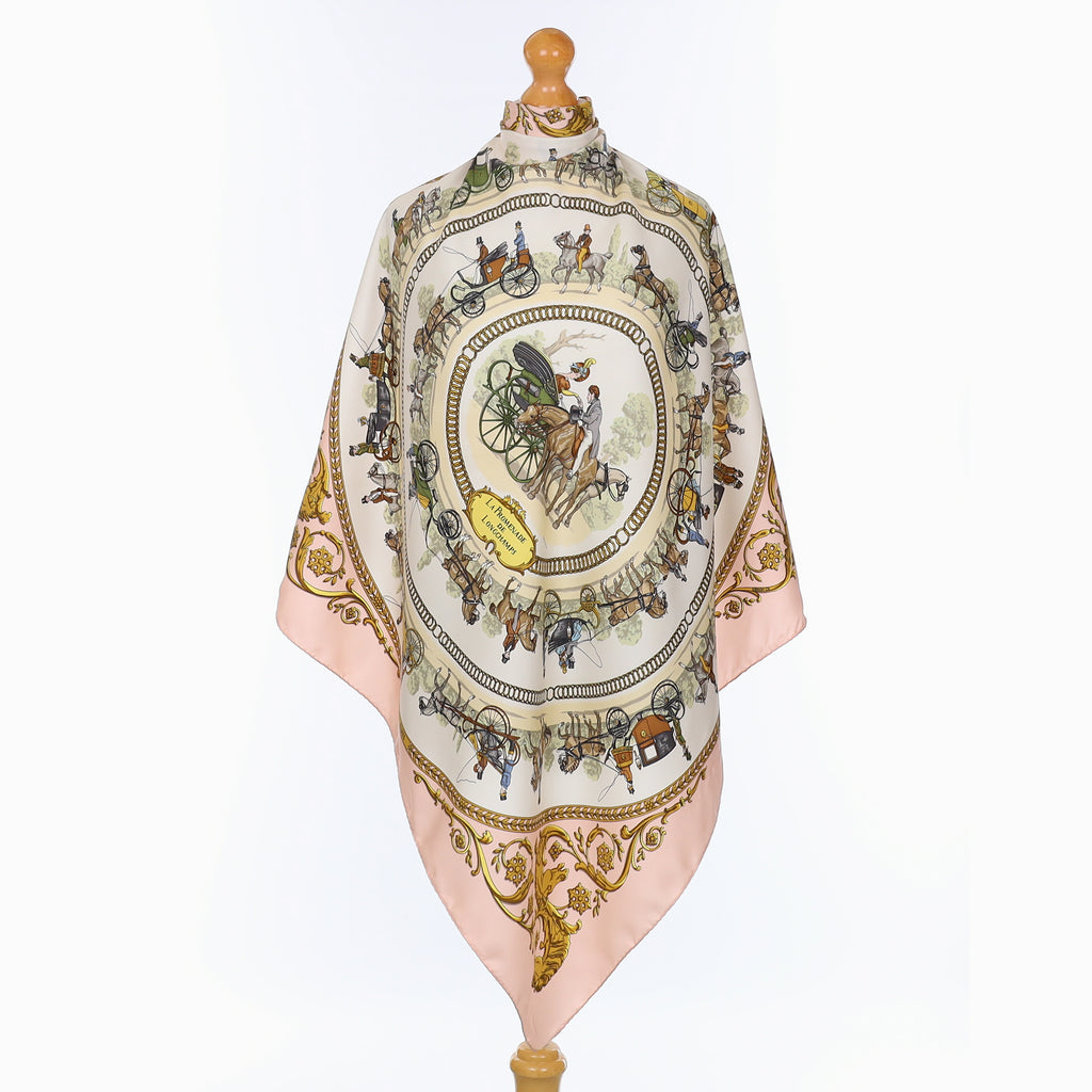 Hermès La Promenade de Longchamps Silk Scarf