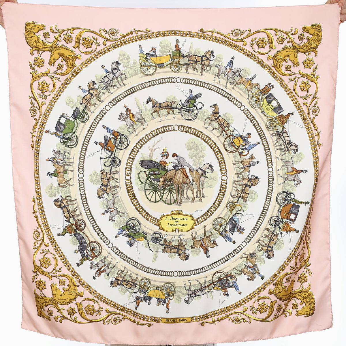 Hermès La Promenade de Longchamps Silk Scarf