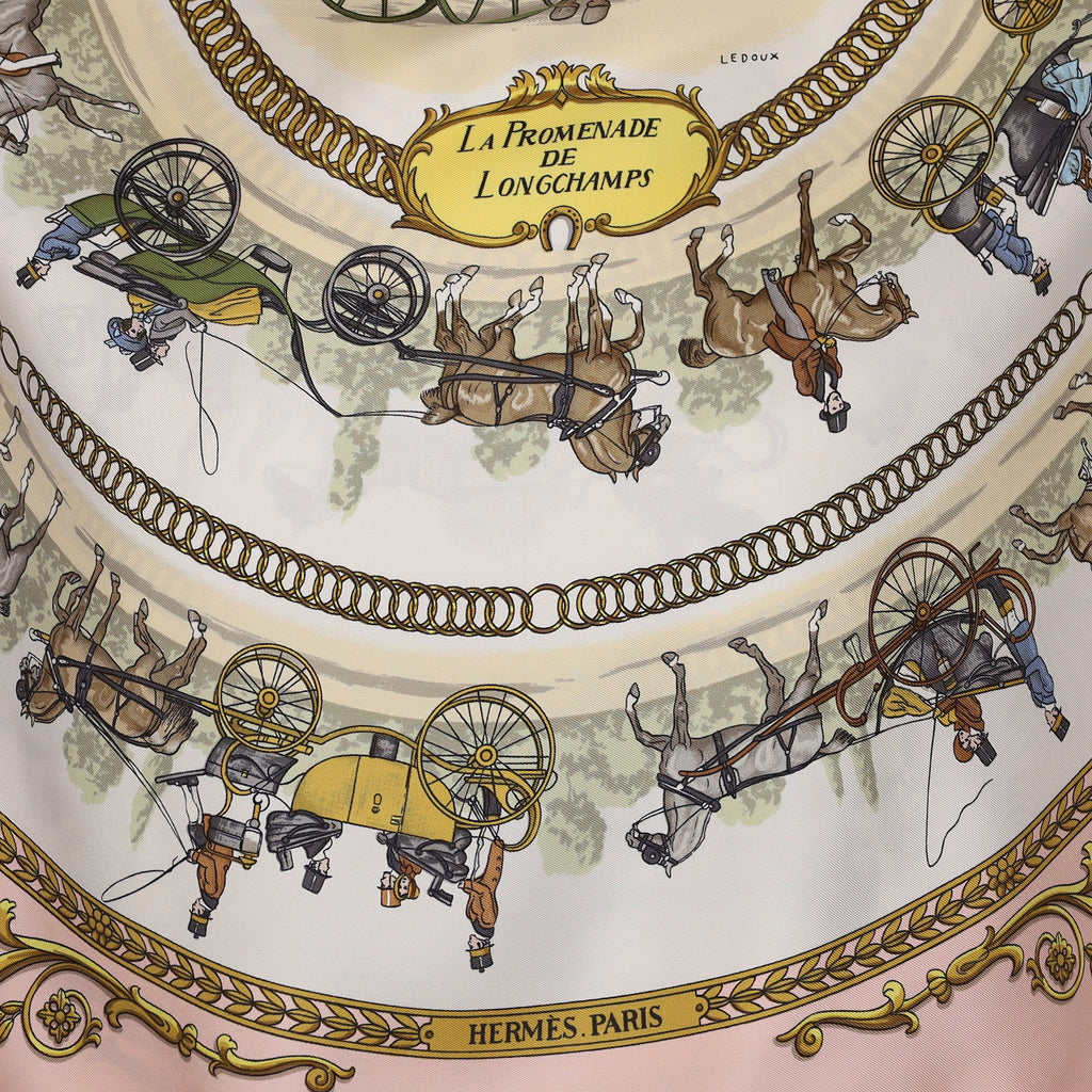 Hermès La Promenade de Longchamps Silk Scarf