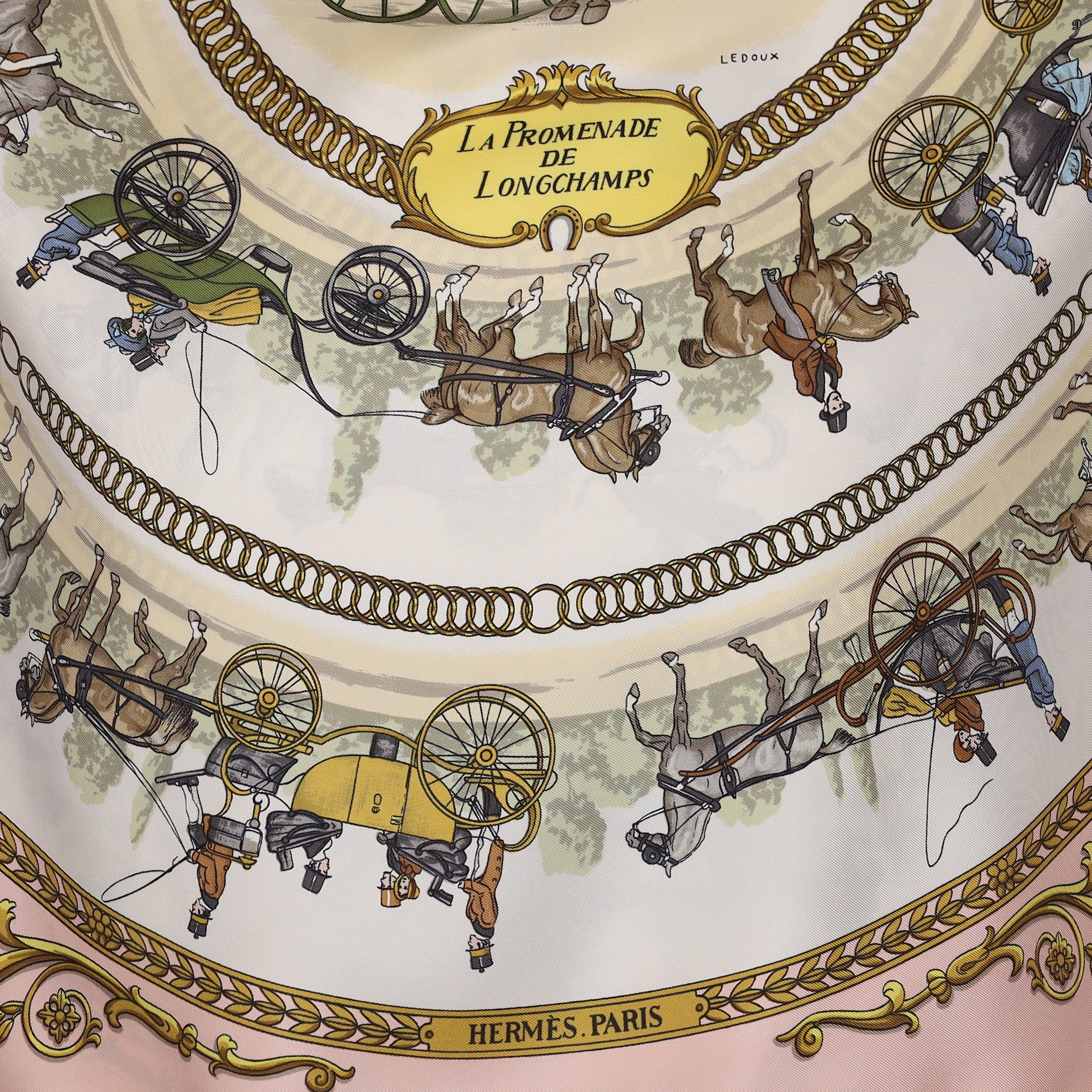 Hermès La Promenade de Longchamps Silk Scarf