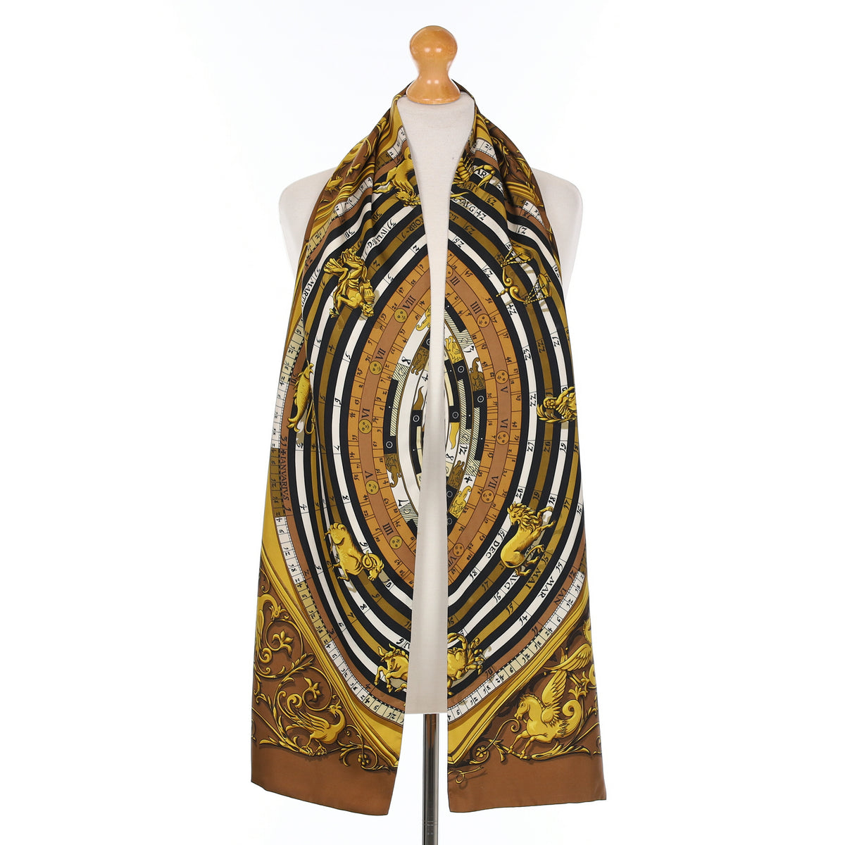 Hermès Dies et Hore Silk Opera Scarf