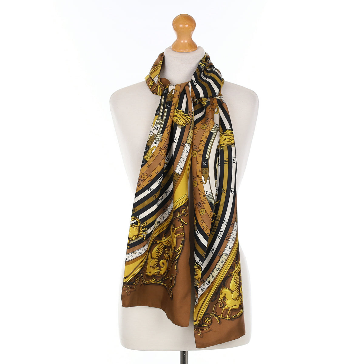 Hermès Dies et Hore Silk Opera Scarf