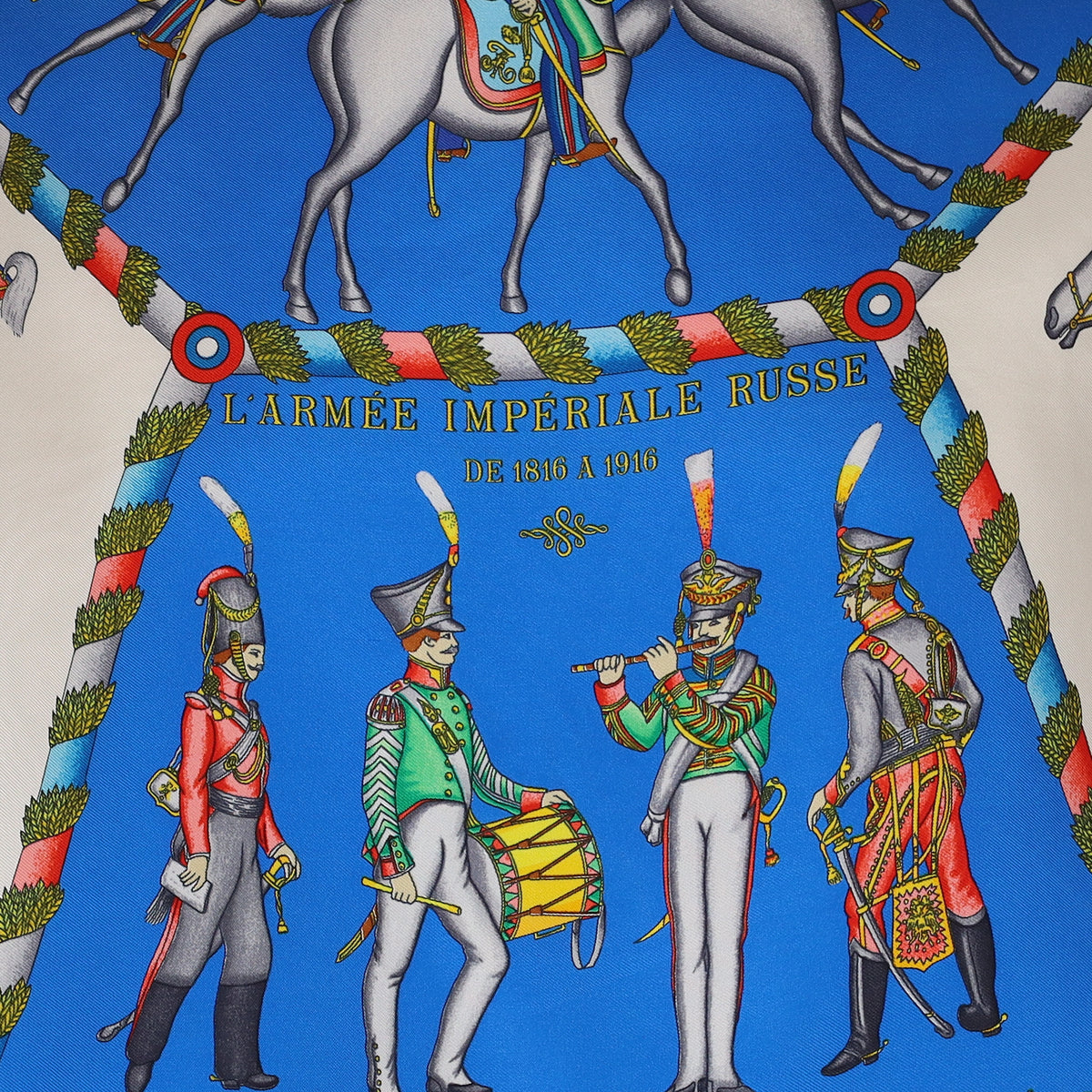 Hermès L'Armée Impériale Russe Silk Scarf