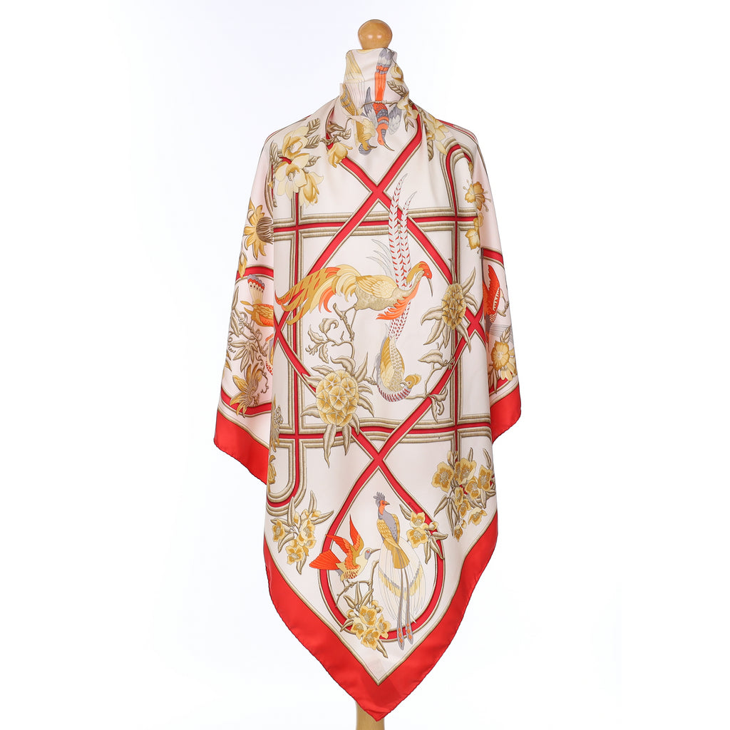 Hermès Caraibes Silk Scarf