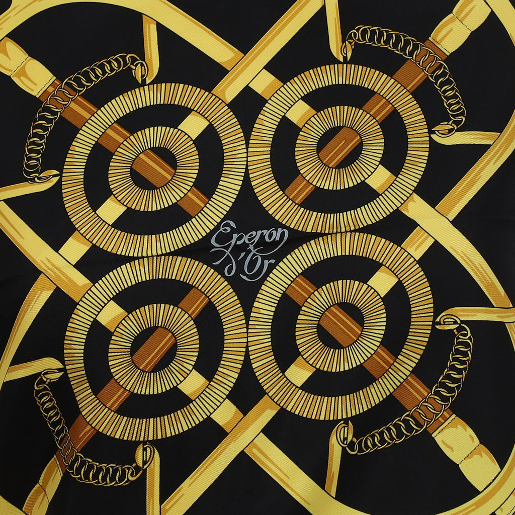 Pristine Boxed Hermès Eperon d'Or Silk Scarf