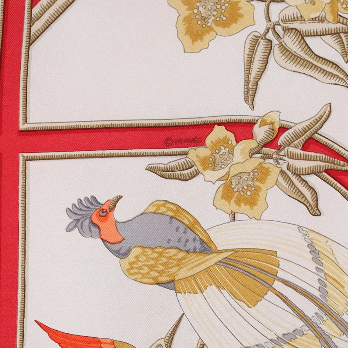 Hermès Caraibes Silk Scarf