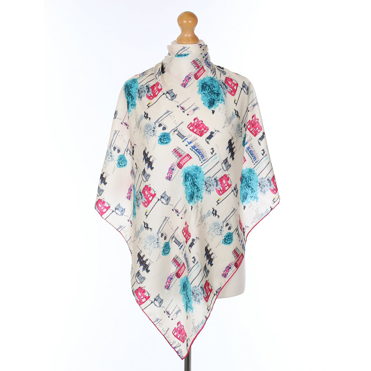 Joules London Scene Silk Scarf