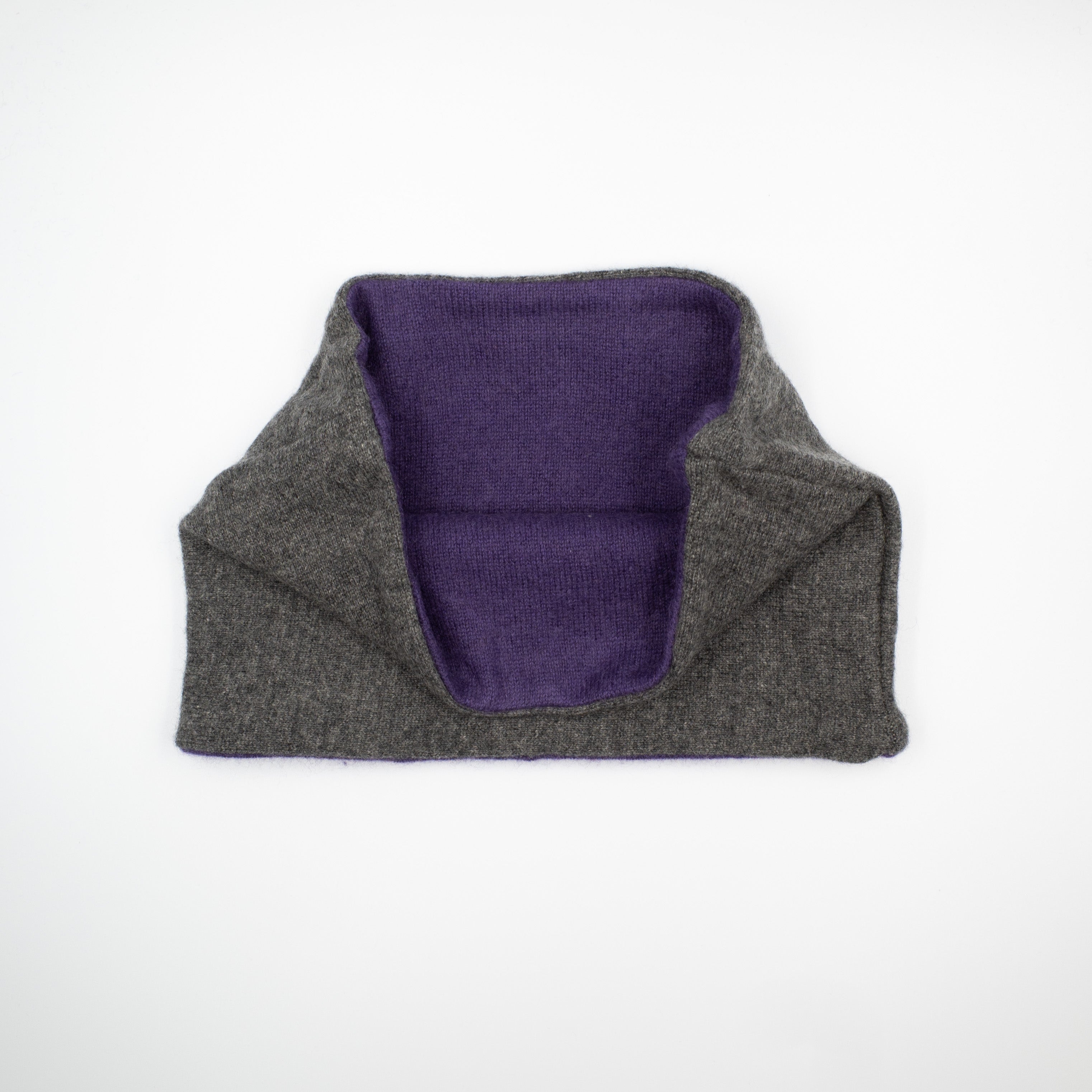 Slate Grey and Grape Purple Neck Warmer NEARLY NEW CASHMERE CO.