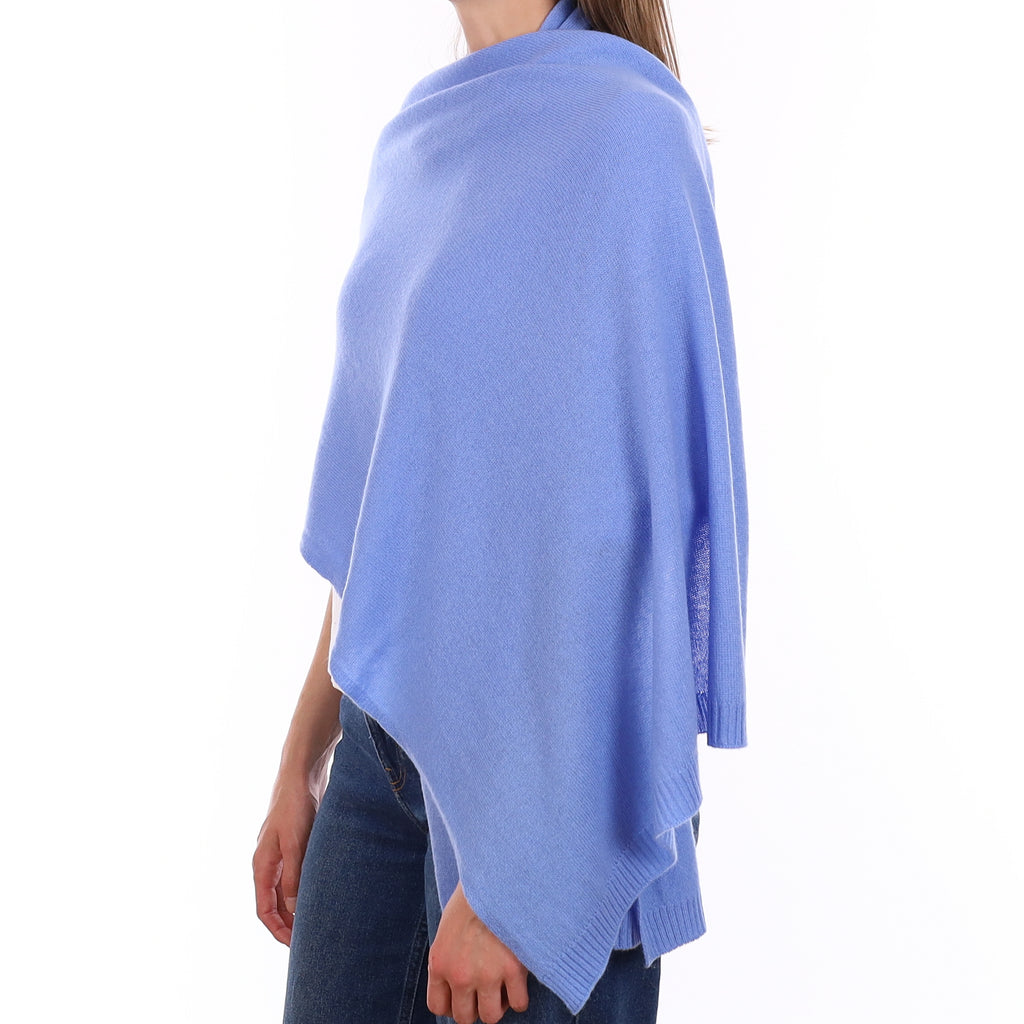 Brand New Cornflower Recycled Cashmere Wrap