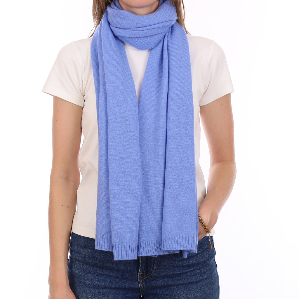Brand New Cornflower Recycled Cashmere Wrap