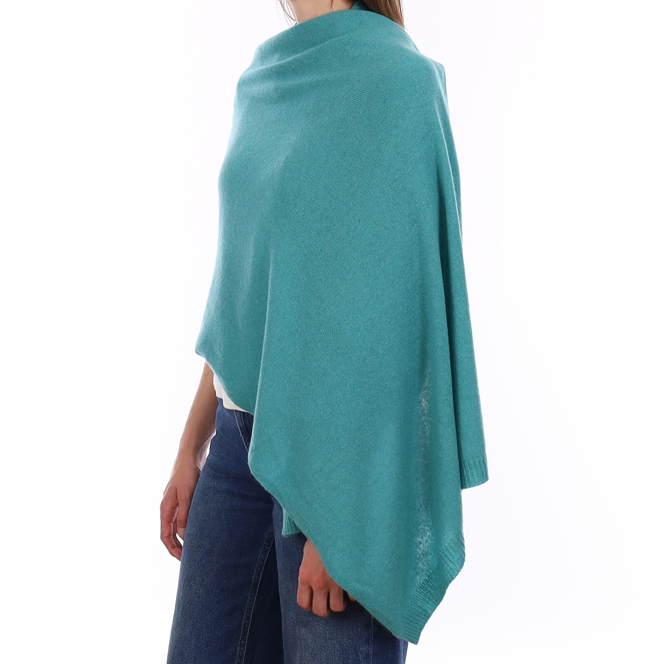 Brand New Lagoon Green Recycled Cashmere Wrap