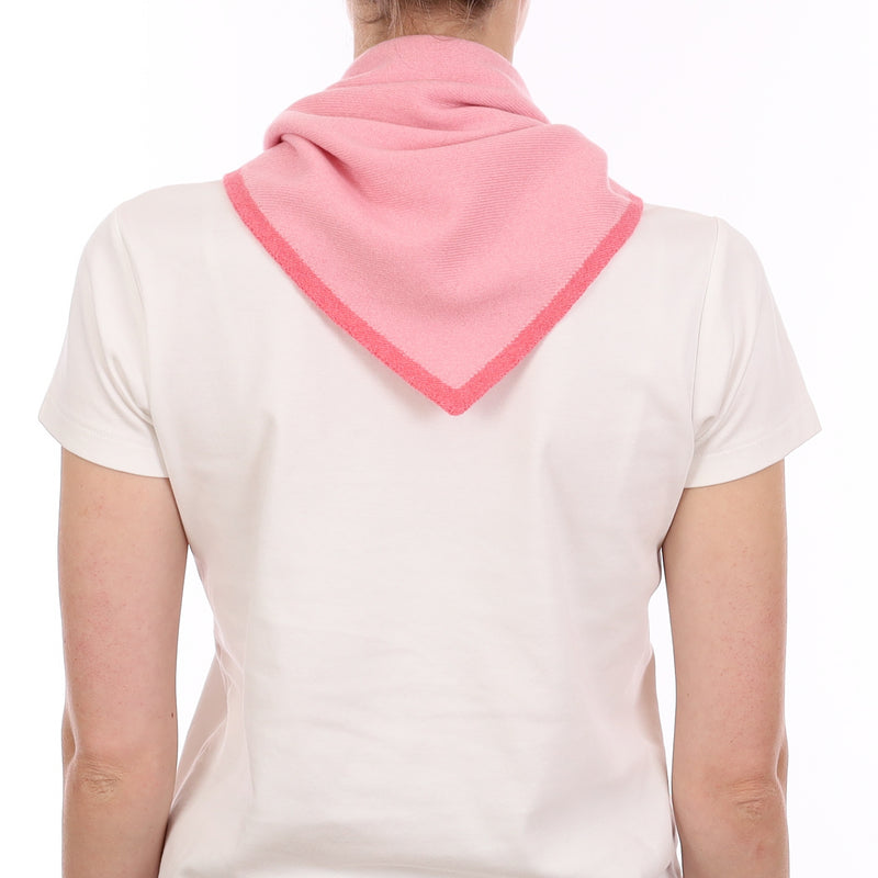 Brand New Candy Floss and Strawberry Ice Recycled Cashmere Triangle Scarf
