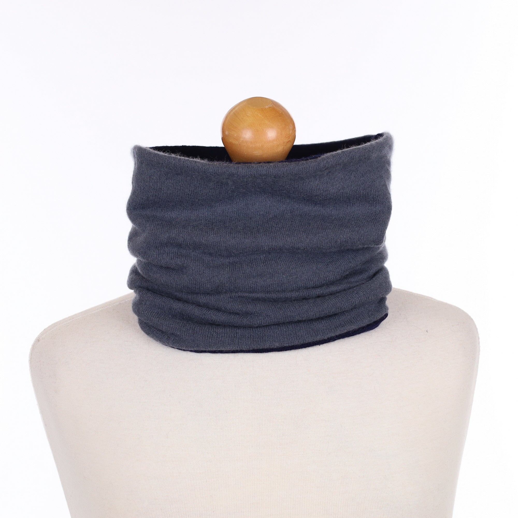 Two Toned Blue Luxury Double Layered Snood