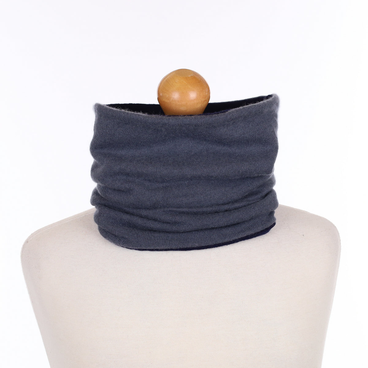 Two Toned Blue Luxury Double Layered Snood