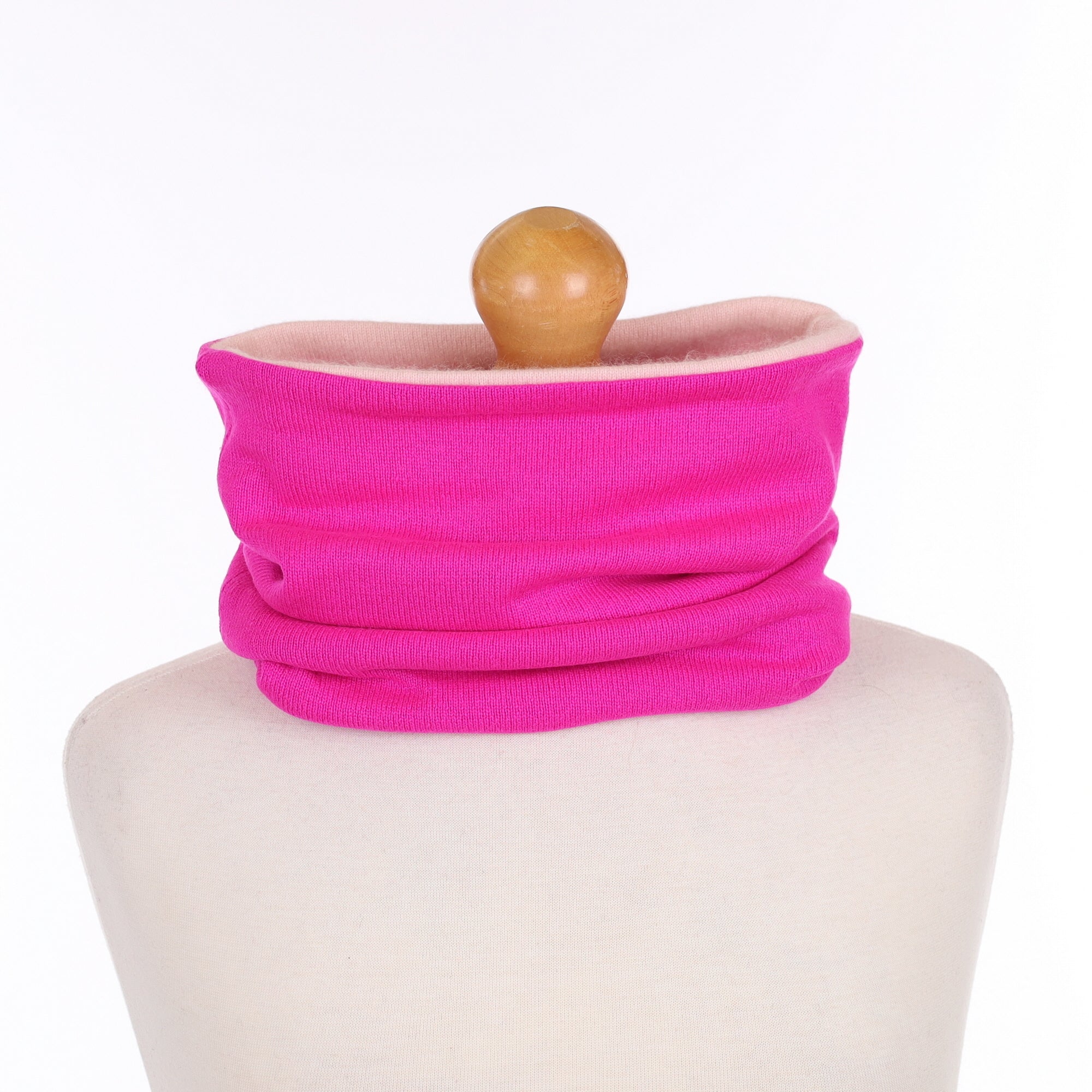 Bright and Shell Pink Luxury Double Layered Snood