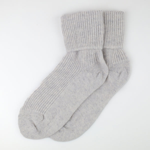 Brand New Scottish Soft Grey Ladies Cashmere Bed Socks
