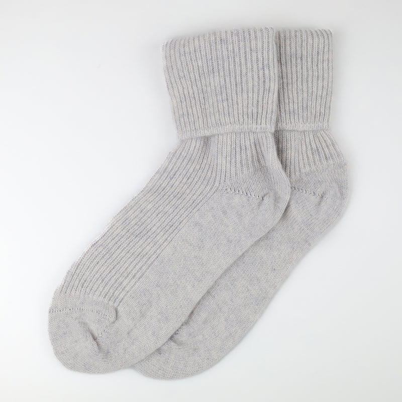Brand New Scottish Soft Grey Ladies Cashmere Bed Socks