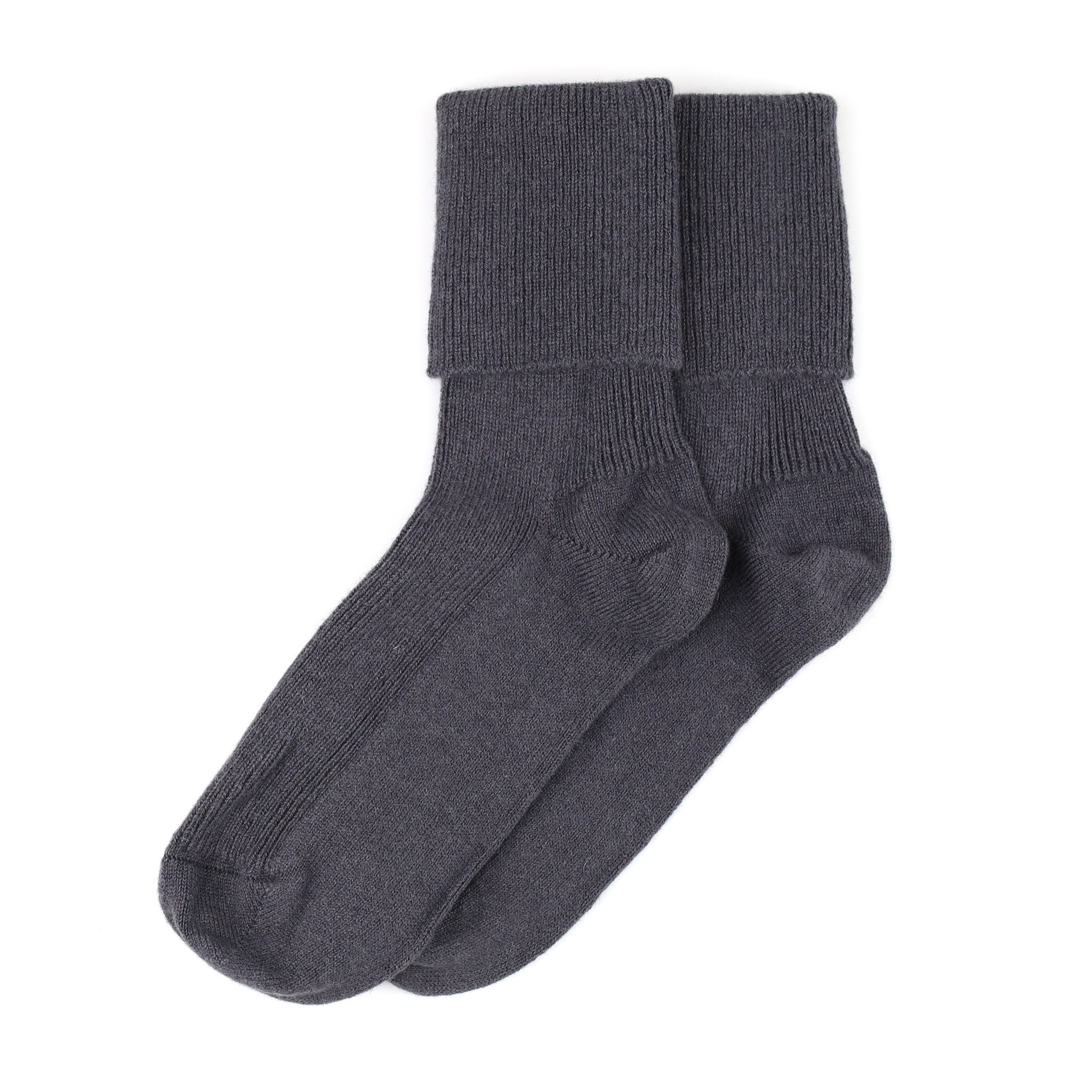 Brand New Scottish Graphite Grey Ladies Cashmere Every Day Socks