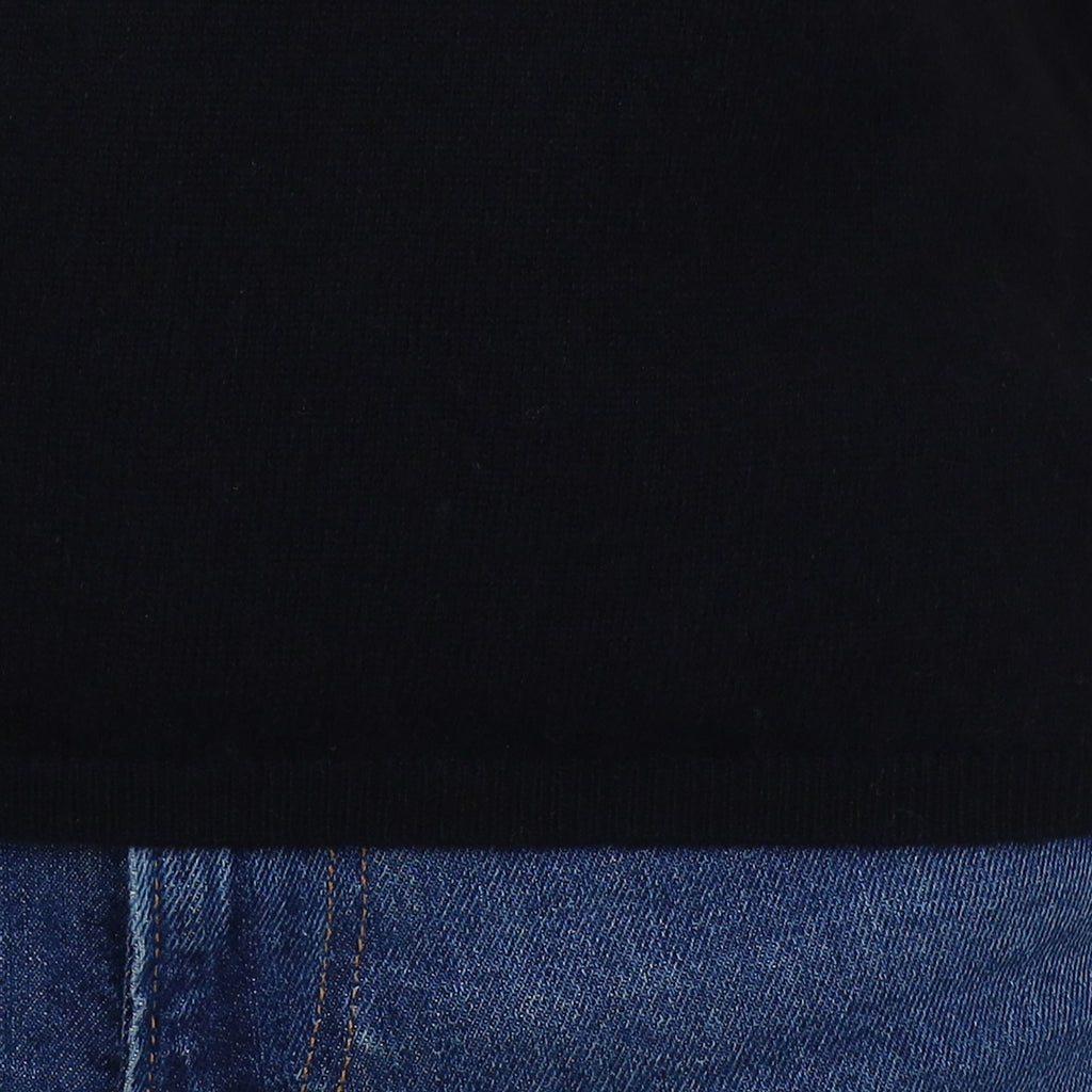 Brand New Black Cashmere Crew Neck T-Shirt Small UK 8-10