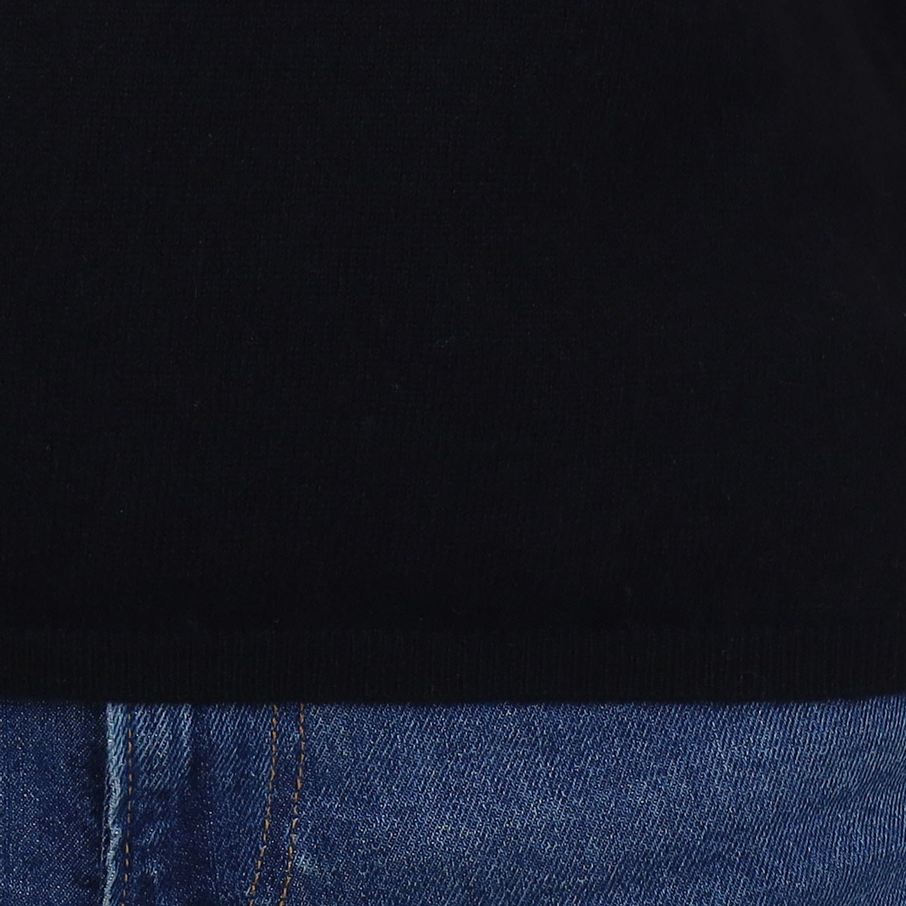 Brand New Black Cashmere Crew Neck T-Shirt Medium UK 12-14