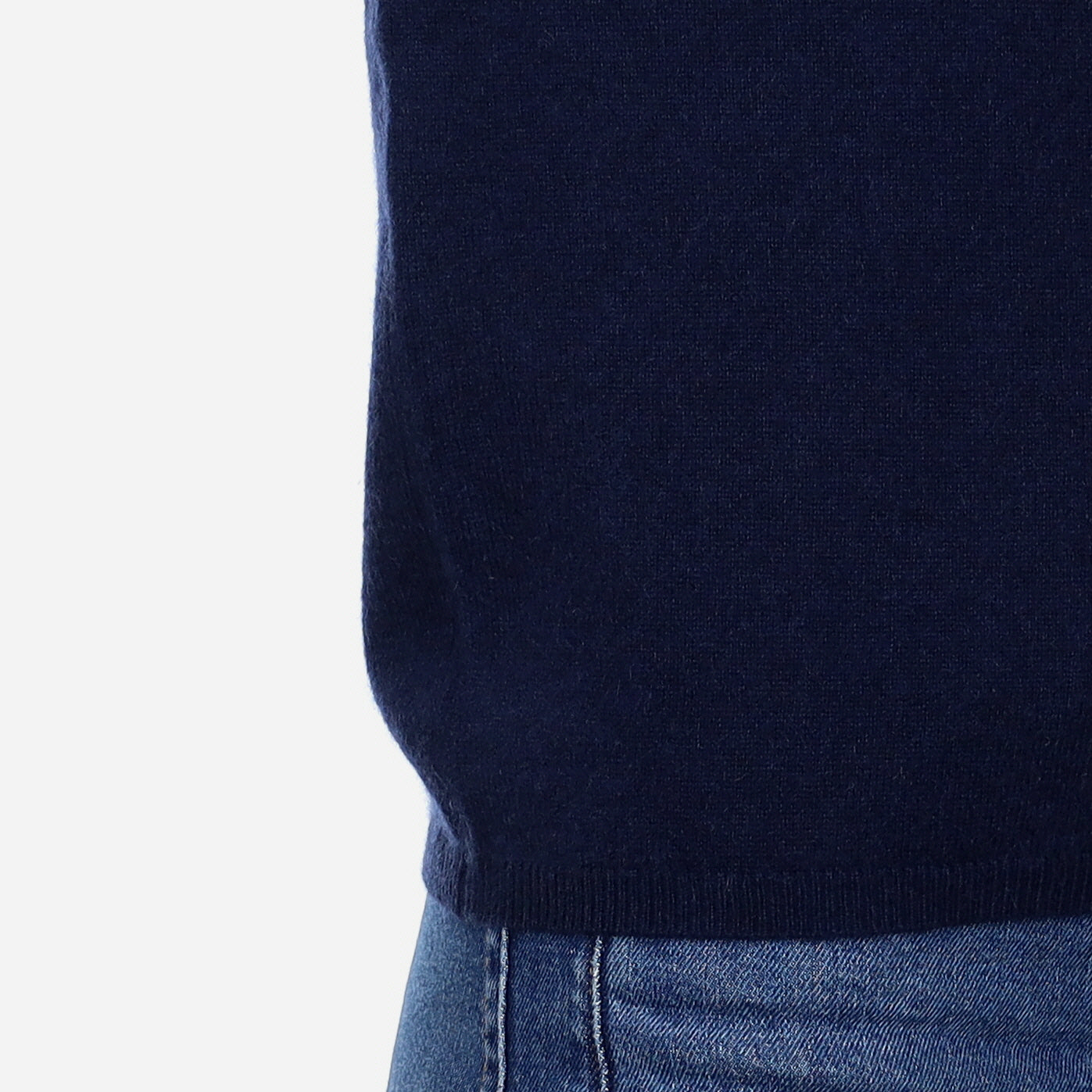Brand New Navy Cashmere Crew Neck T-Shirt Small UK 8-10