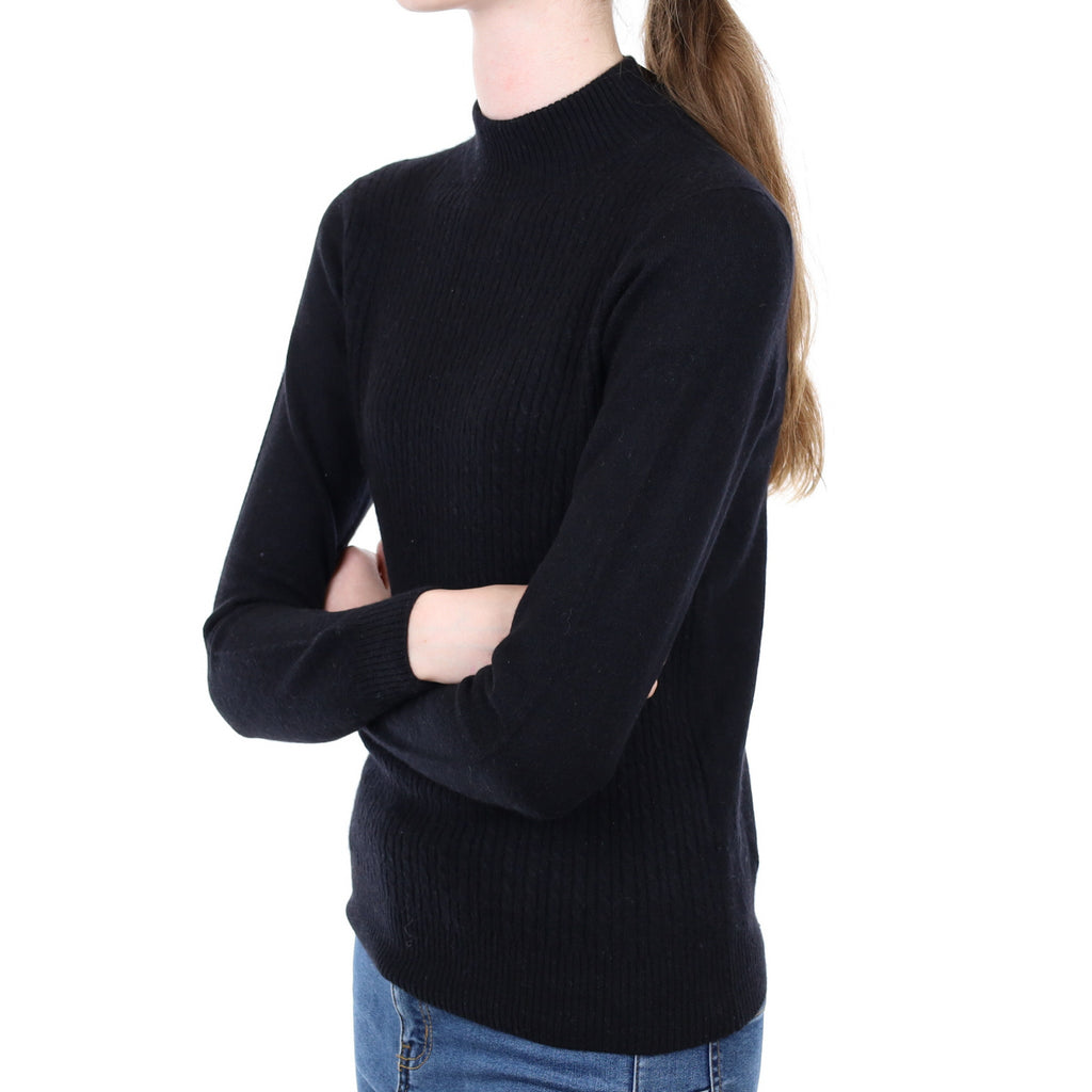Black Cashmere Turtle Neck Jumper Extra Small