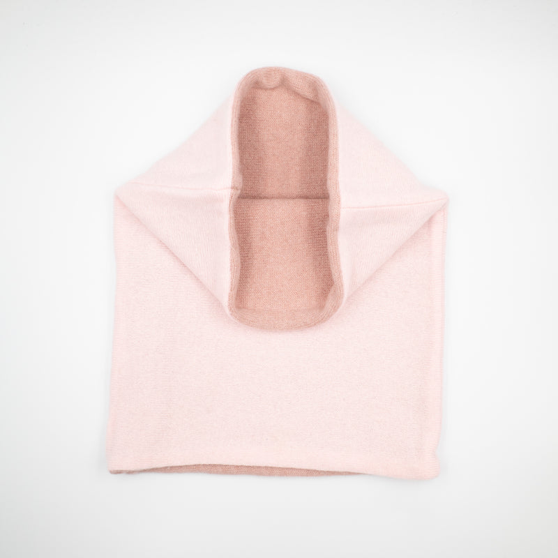 Pale Pink and Heather Pink Luxury Double Layered Snood