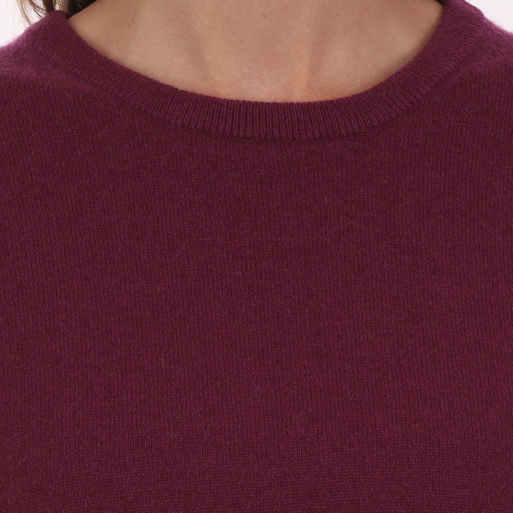 Brand New Mulberry Purple Cashmere Crew Neck T-Shirt Large UK 16-18