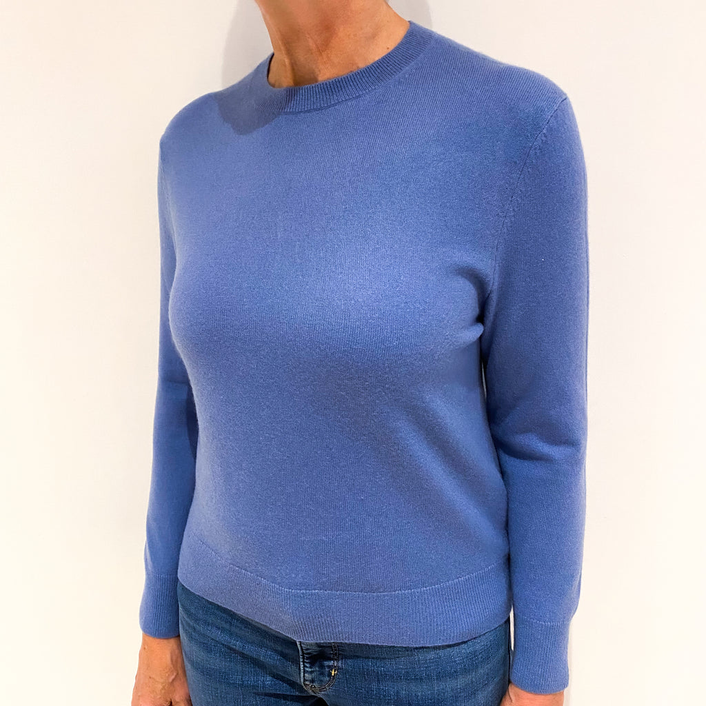 Airforce Blue Cashmere Crew Neck Jumper Medium