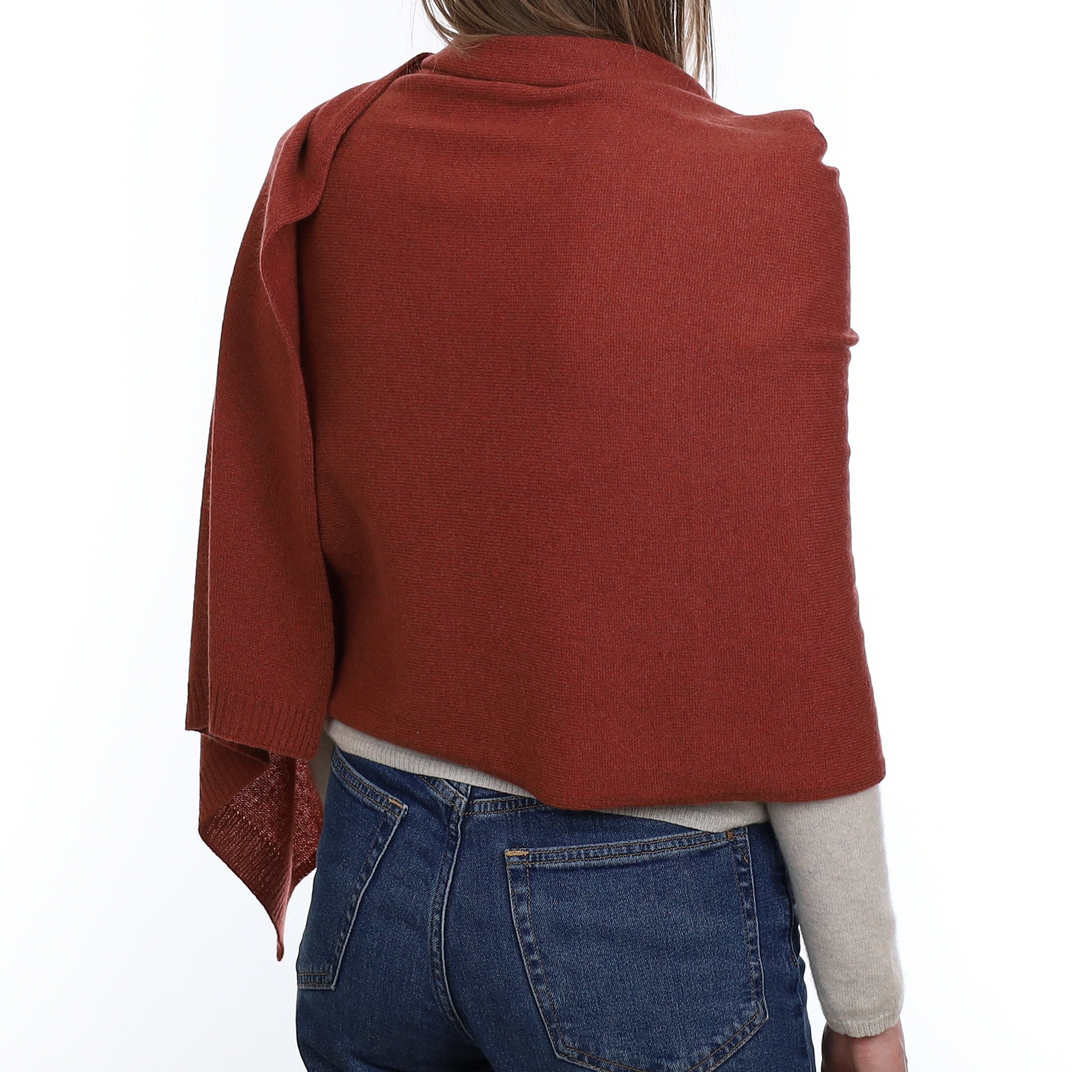 Brand New Paprika Recycled Cashmere Wrap
