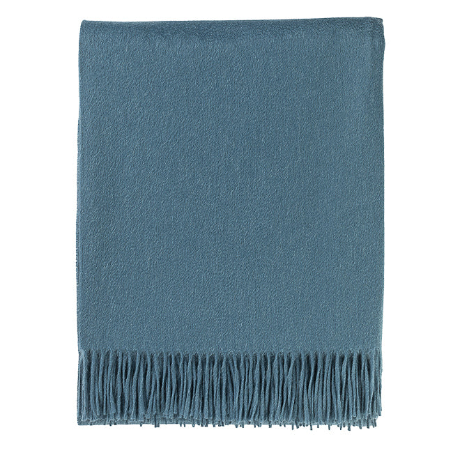 Brand New English Teal Luxury Woven Cashmere Blanket